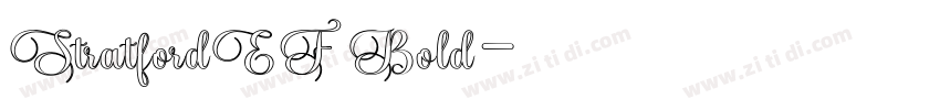 StratfordEF Bold字体转换 StratfordEF Bold字体转换